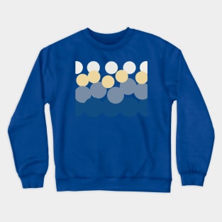 Blue and Yellow Dots Crewneck Sweatshirt